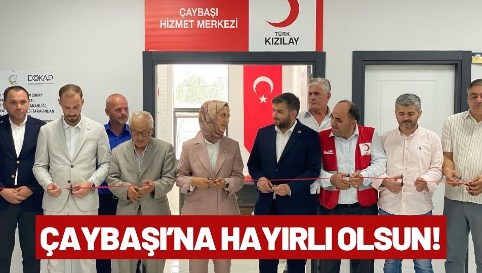 TÜRK KIZILAY ÇAYBAŞI ŞUBESİ AÇILDI